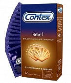 Contex (Контекс) презервативы Relief рельефные 12шт, 
