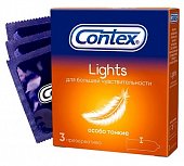 Contex (Контекс) презервативы Lights особо тонкие 3шт, 