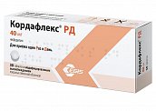 Кордафлекс РД, таблетки с контролируемым высвобождением, покрытые оболочной 40мг, 30 шт
