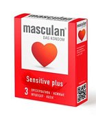 Masculan (Маскулан) Презервативы нежные Sensitive plus 3 шт, М.П.И. Фармацойтика ГмбХ,